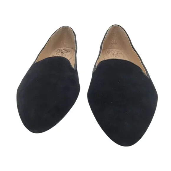 Vince Camuto Black Suede Womens Slip-On Loafers Shoes Size 9.5M VV Ramore - Picture 7 of 14